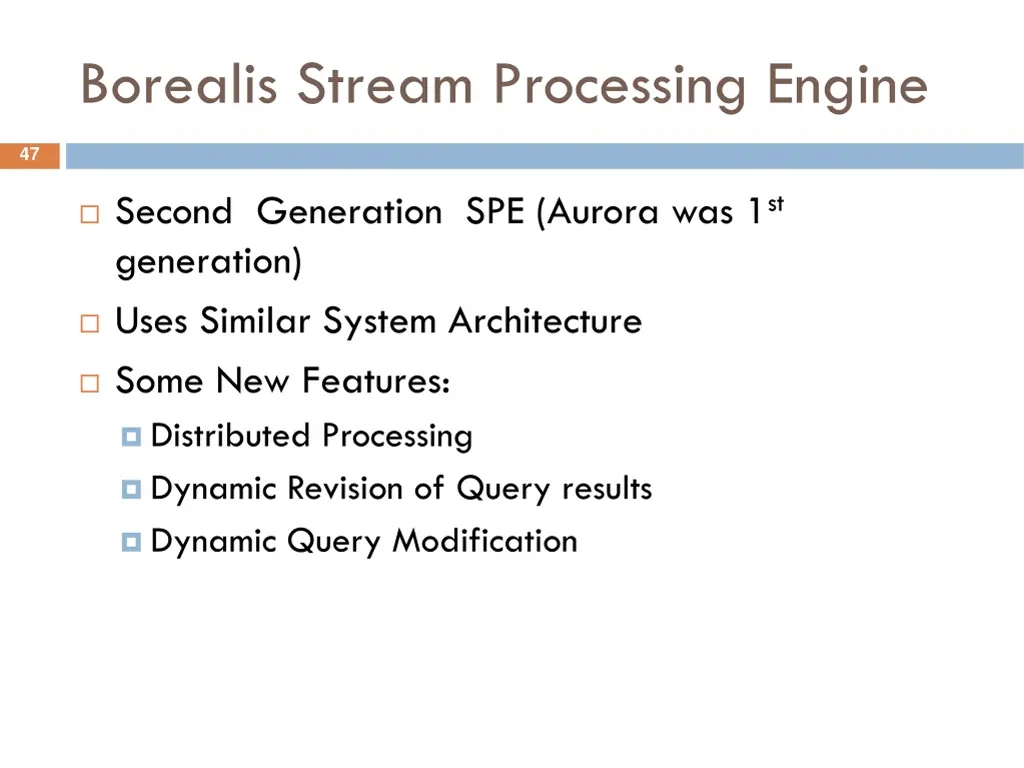 borealis stream processing engine