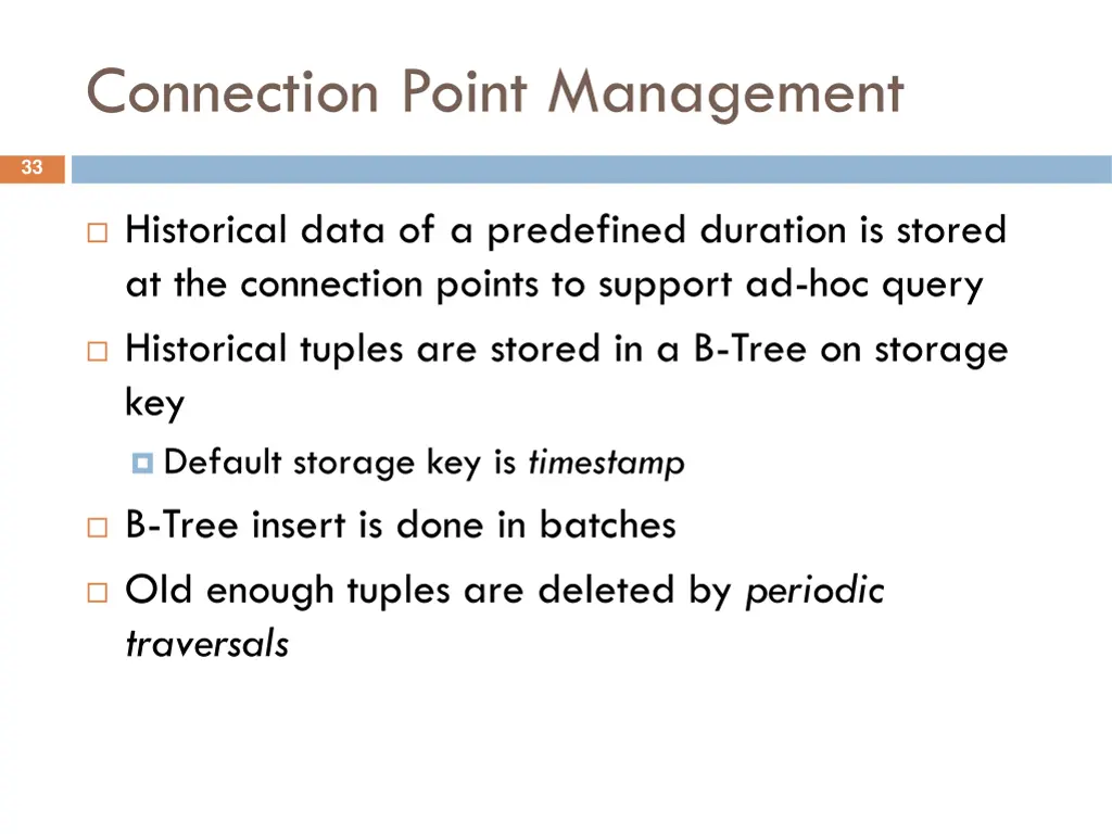connection point management