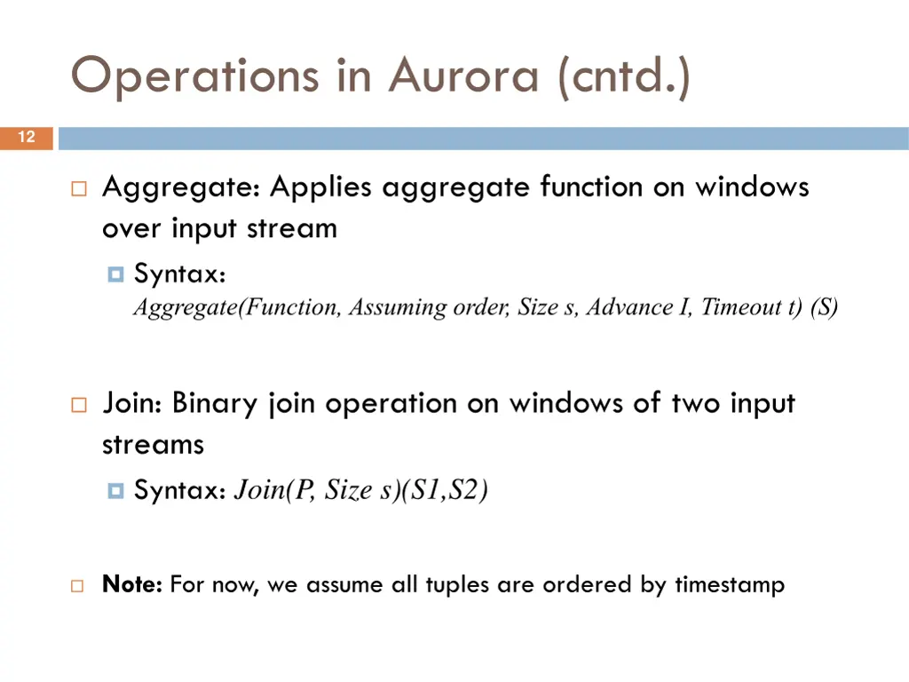 operations in aurora cntd