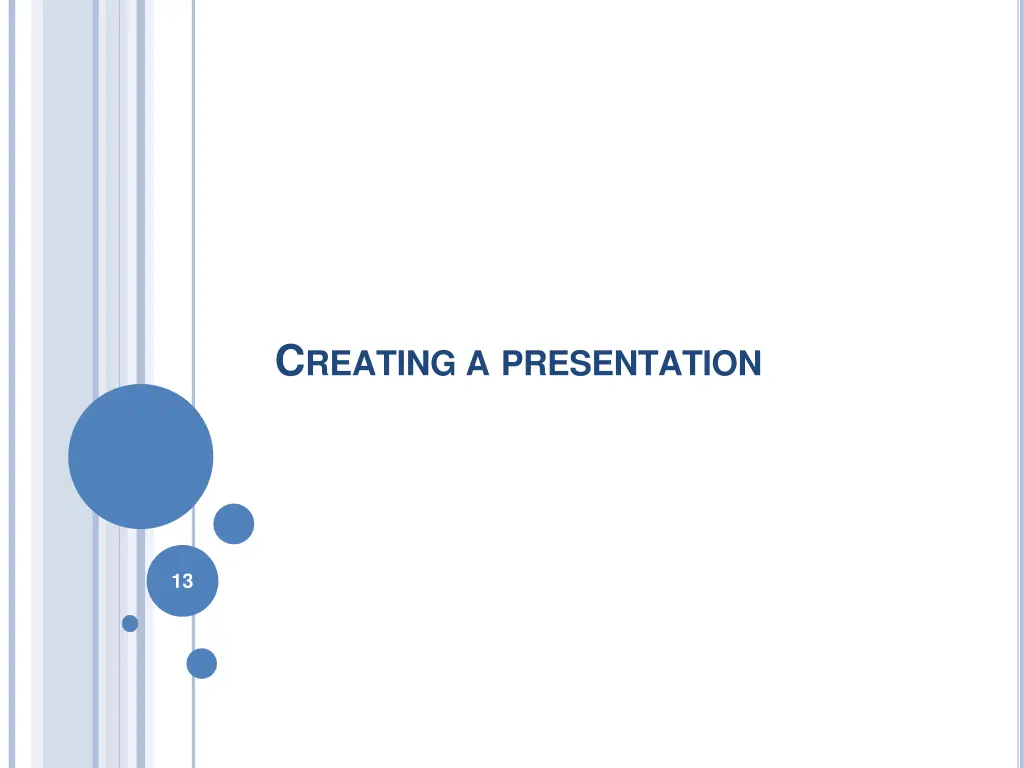 c reating a presentation
