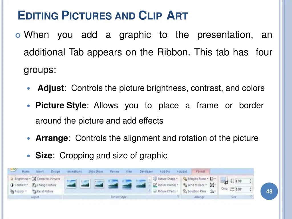 e diting p ictures and c lip a rt
