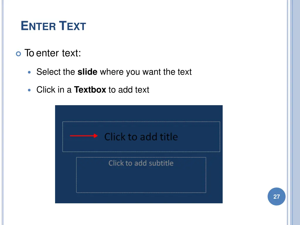 e nter t ext