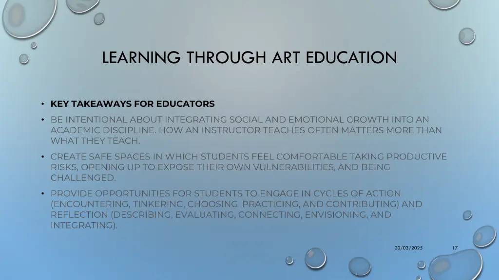 learning through art education