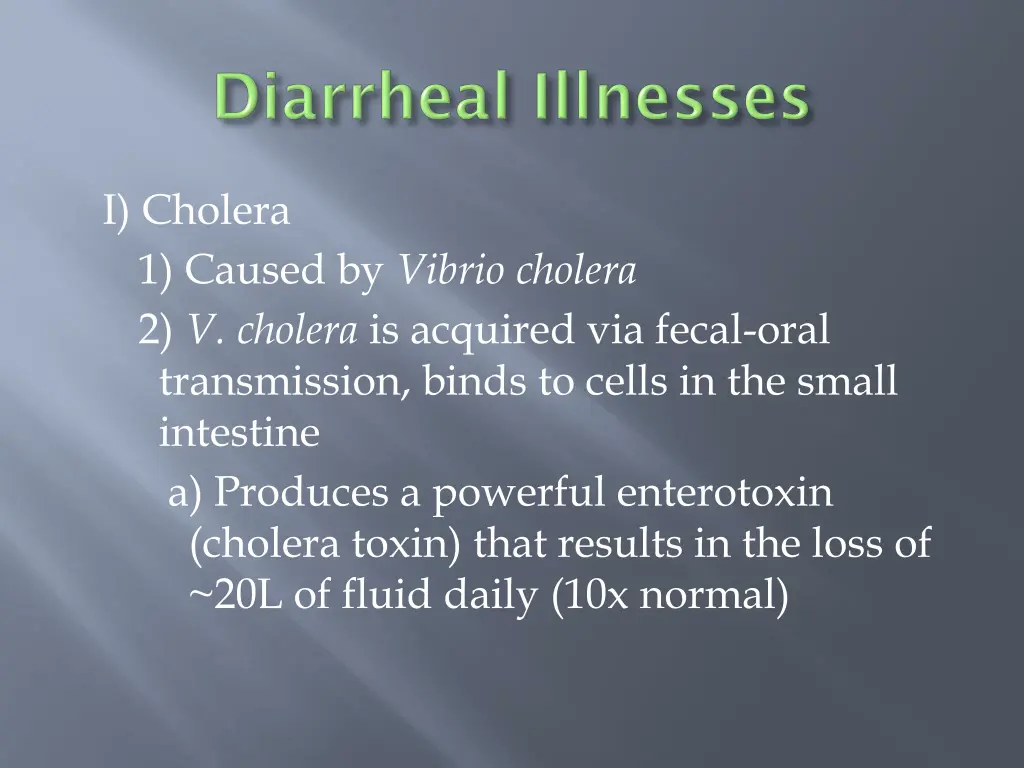 i cholera 1 caused by vibrio cholera 2 v cholera