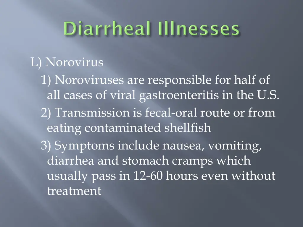 l norovirus 1 noroviruses are responsible