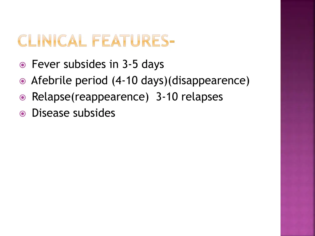 clinical features 1