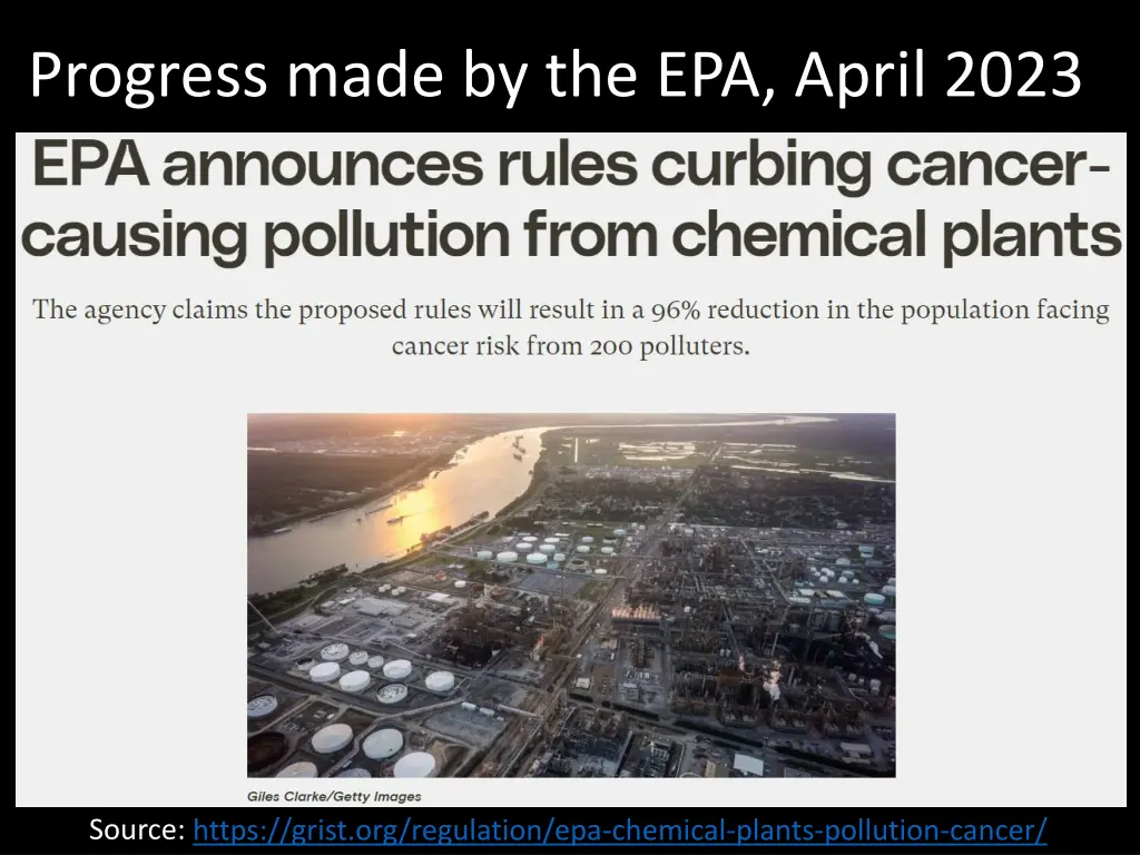 progress made by the epa april 2023