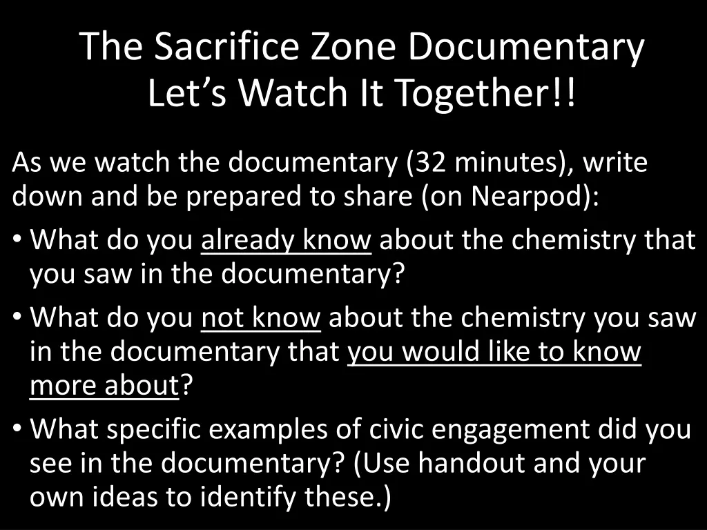 the sacrifice zone documentary let s watch