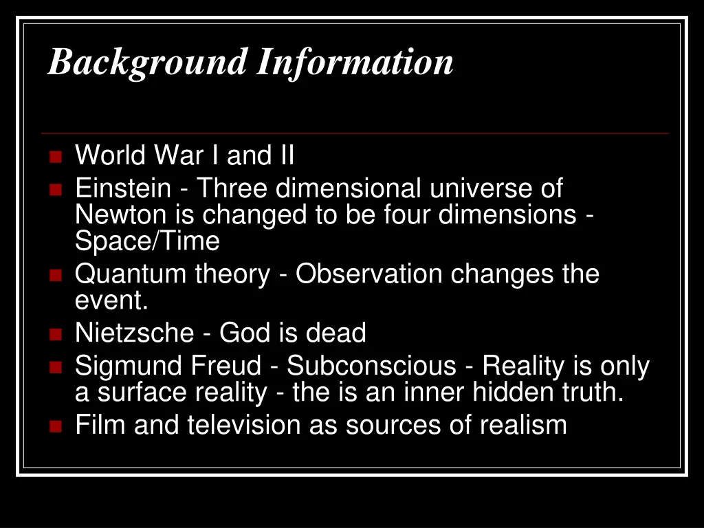 background information 2