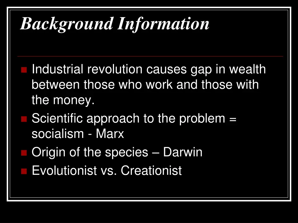 background information