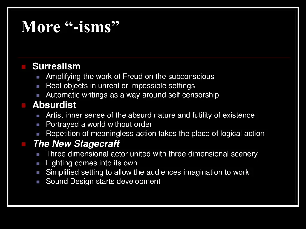 more isms