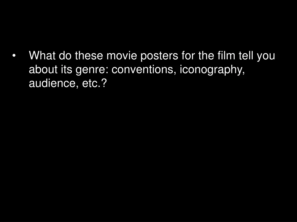 what do these movie posters for the film tell