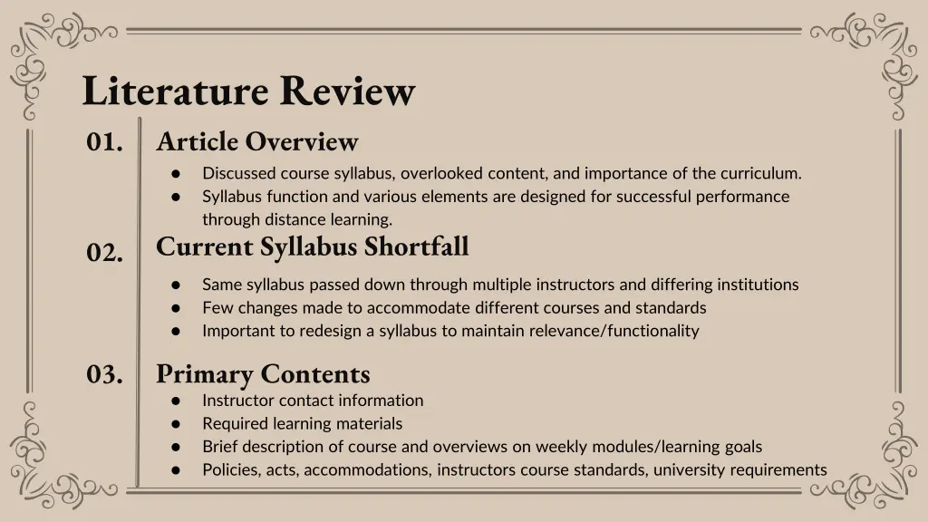 literature review 01 article overview
