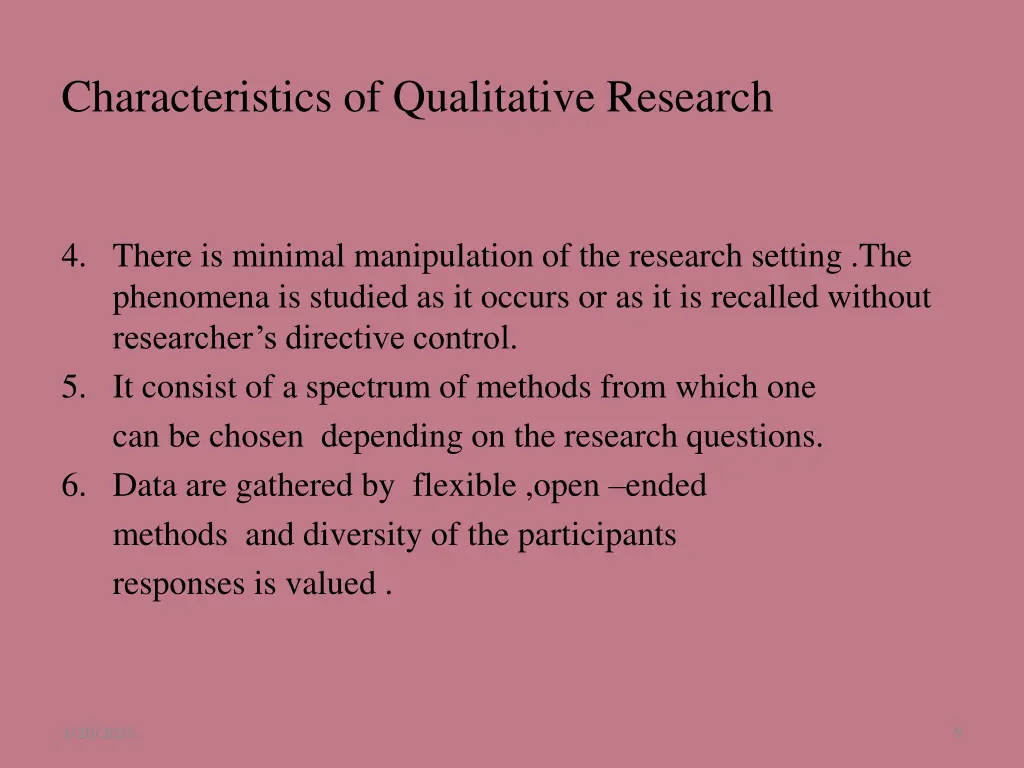 characteristics of qualitative research 1