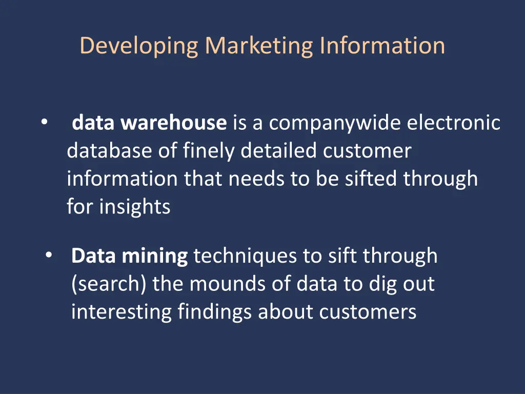 developing marketing information 6