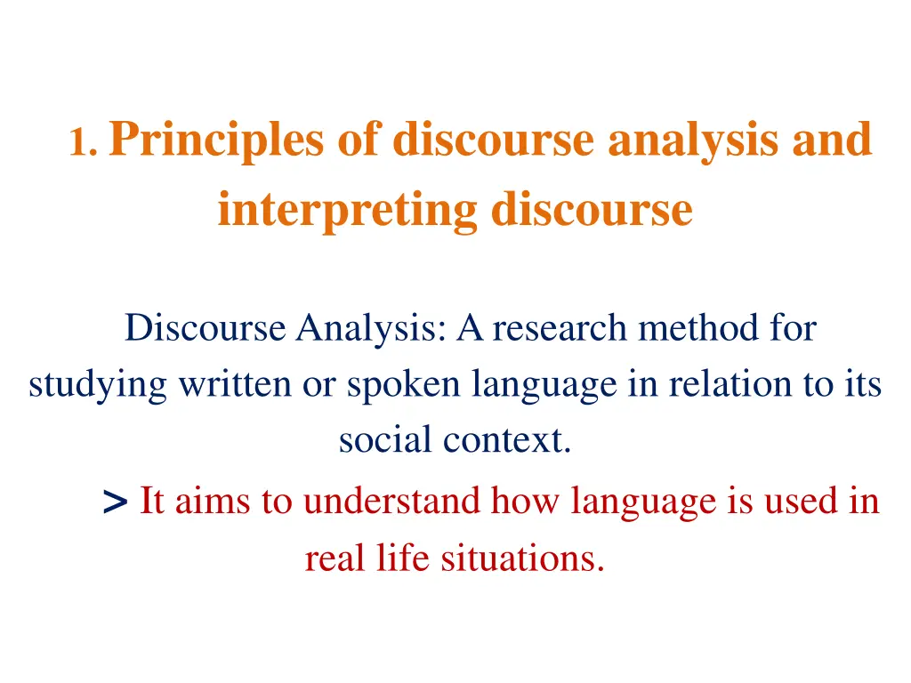 1 principles of discourse analysis