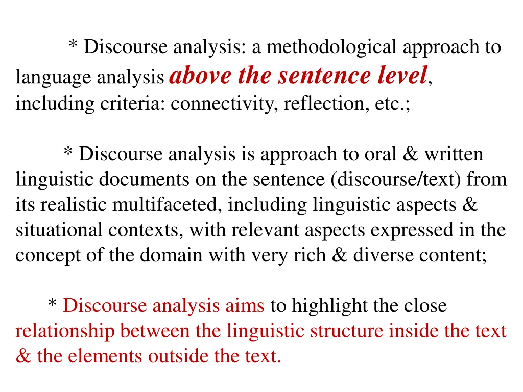 discourse analysis a methodological approach