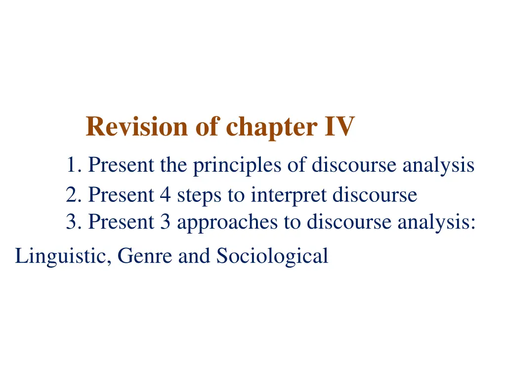 revision of chapter iv 1 present the principles