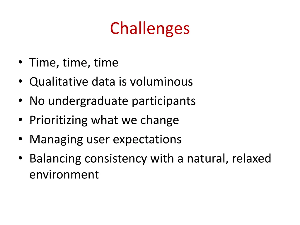 challenges