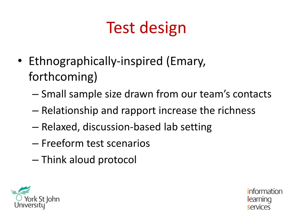 test design