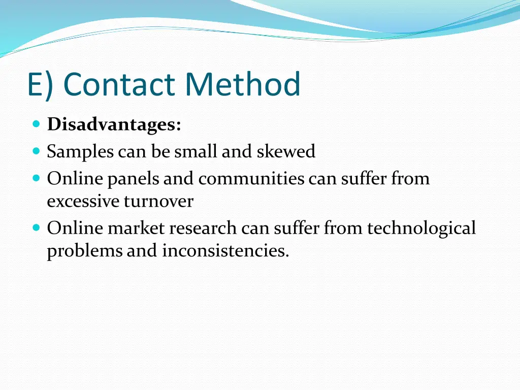 e contact method 1