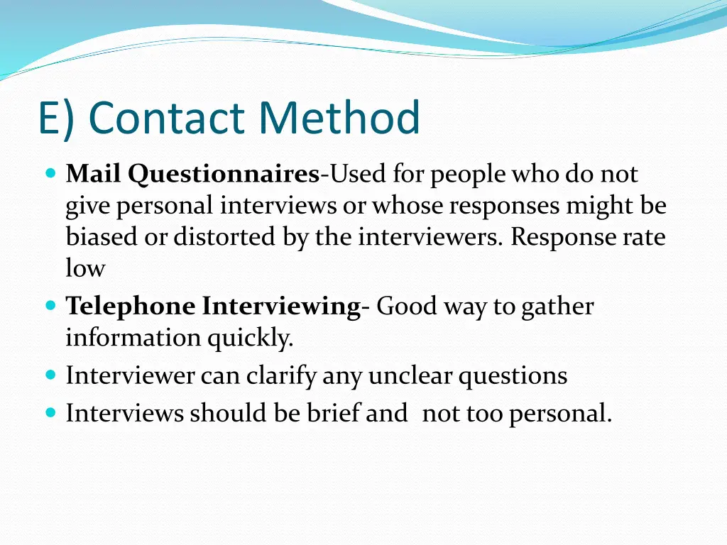 e contact method
