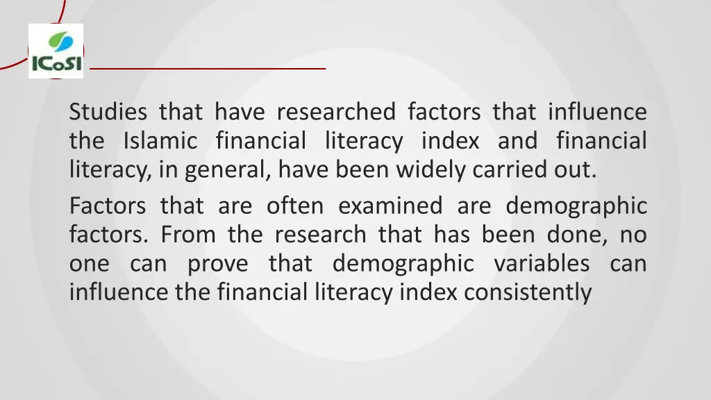 studies that have researched factors that