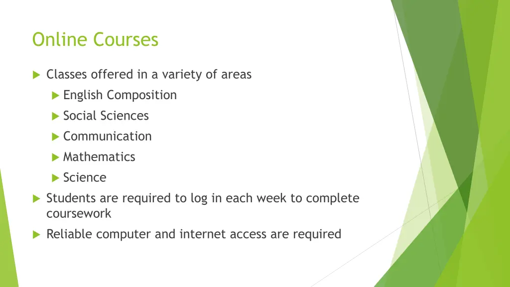 online courses