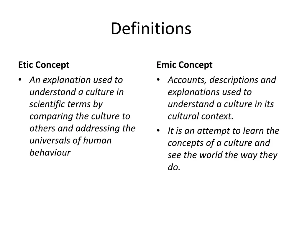 definitions