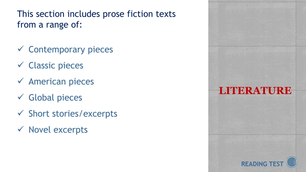 this section includes prose fiction texts from