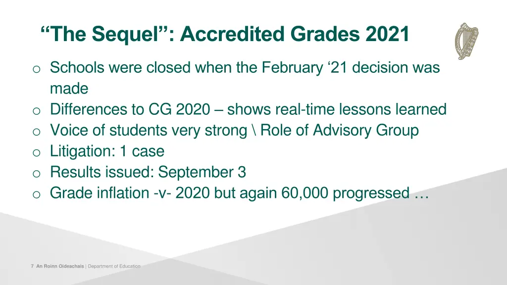 the sequel accredited grades 2021