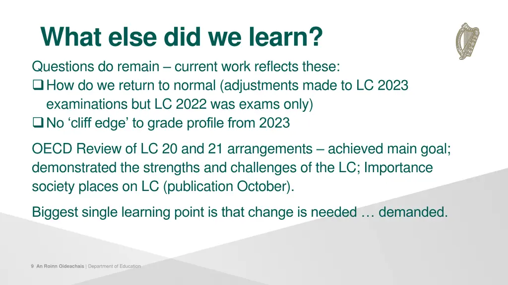 what else did we learn
