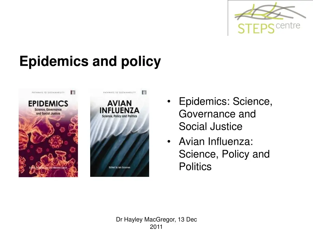 epidemics and policy