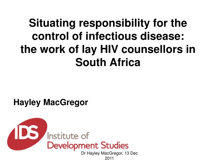 situating responsibility for the control