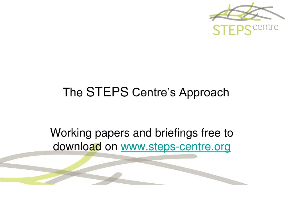 the steps centre s approach