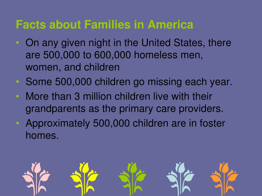 facts about families in america