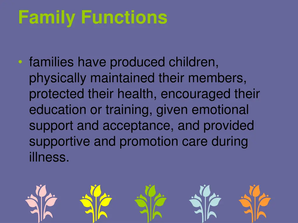 family functions