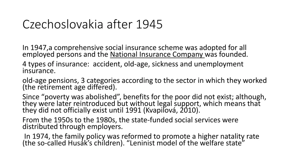 czechoslovakia after 1945