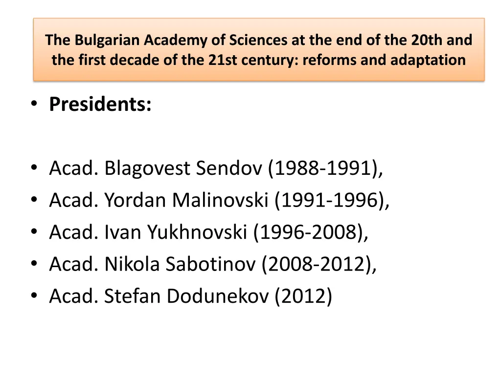 the bulgarian academy of sciences 2