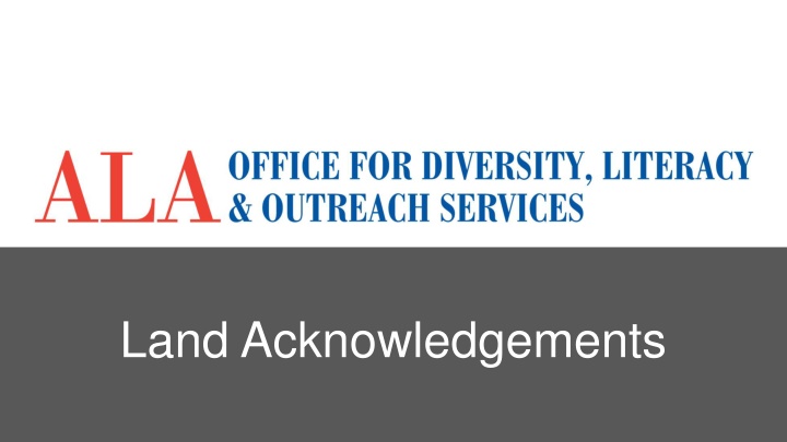land acknowledgements