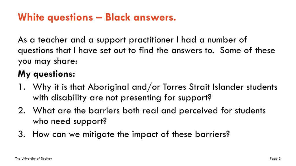 white questions black answers