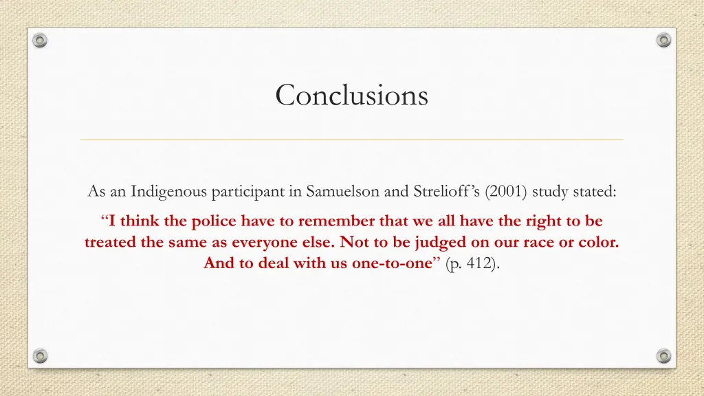conclusions