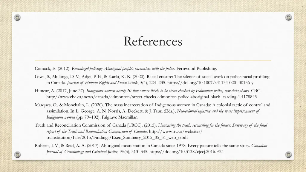 references