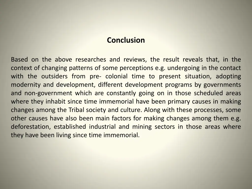 conclusion