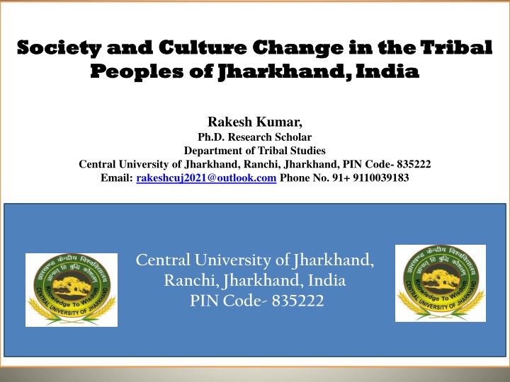 society society and culture change in the tribal
