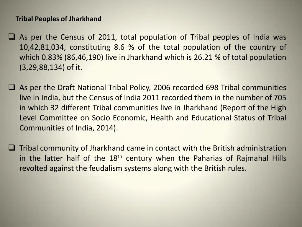 tribal peoples of jharkhand