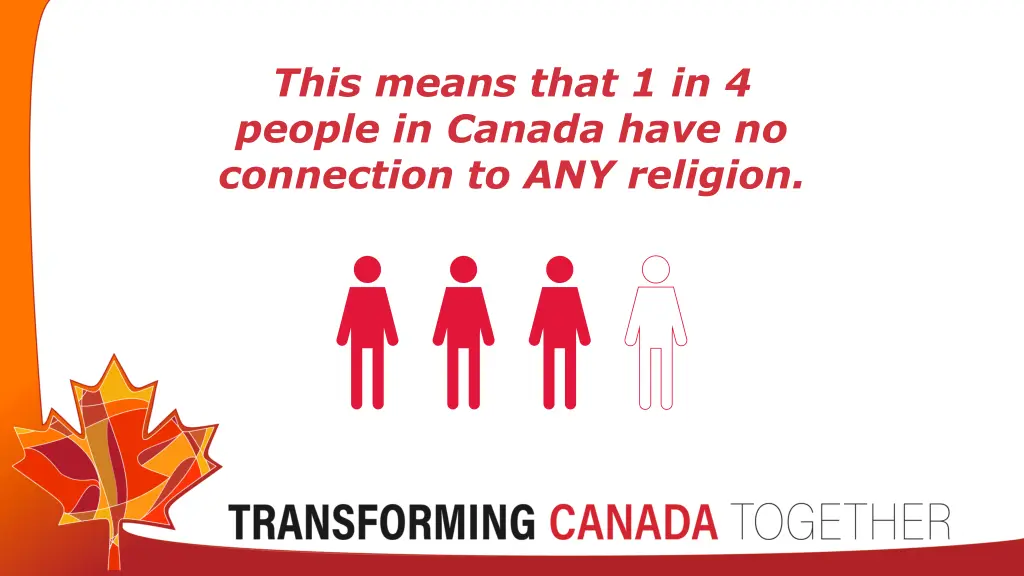 this means that 1 in 4 people in canada have