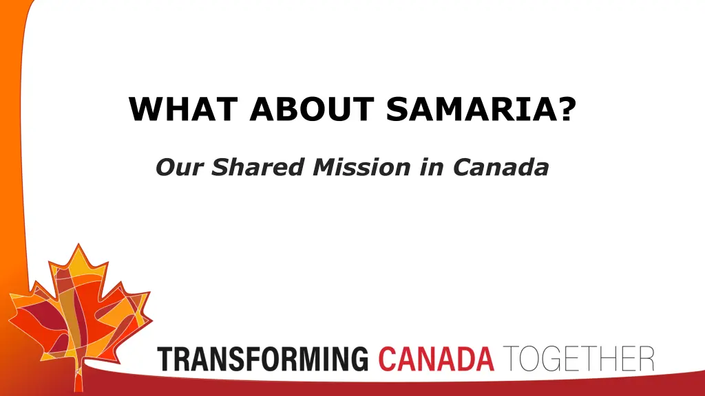 what about samaria