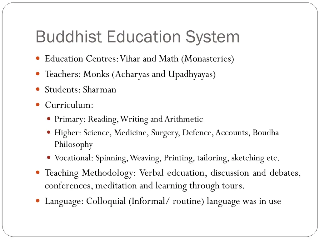 buddhist education system 1