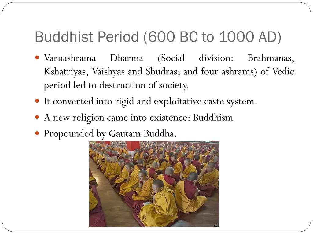 buddhist period 600 bc to 1000 ad